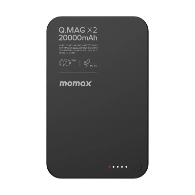 Picture of Momax Q.Mag X2 Gen 2 20000mAh Magnetic Wireless 15W Power Bank - Black
