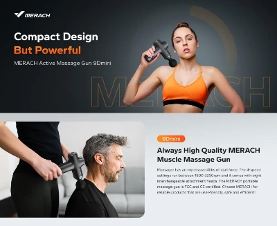 Picture of Massagers
Merach
MERACH 9D Mini Massage Gun (MR-M010B2) - Black