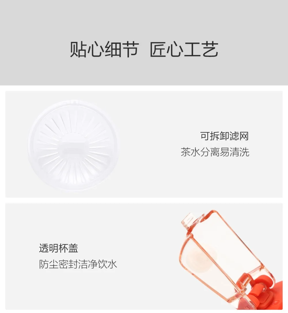 Picture of Xiaomi QUANGE Tritan Sports Water Bottle (620 ml) - Black