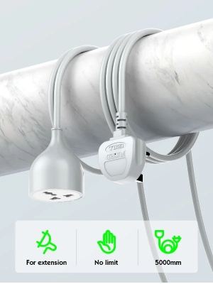 Picture of LDNIO SC1017 Universal Power Strip with Extension Power Cord 5m - White