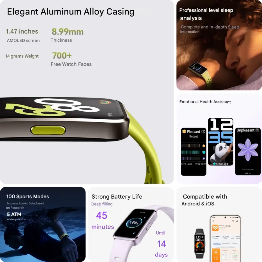 Picture of Huawei Band 10 Aluminum Alloy Fitness Band - Black