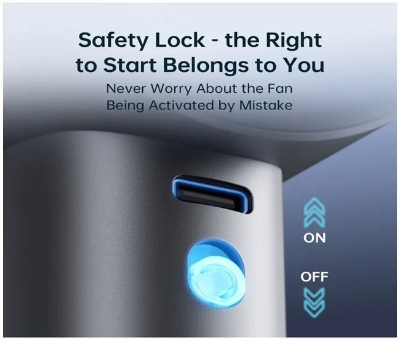 Picture of JISULIFE HANDHELD FAN PRO1(FA53 ABS VERSION) - GREY BLUE - Black