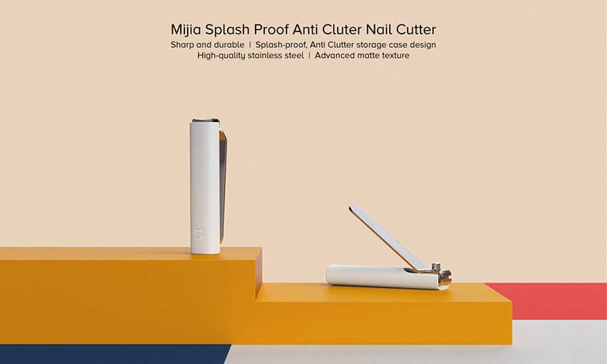 Picture of Xiaomi Mijia Anti-Splash Stainless Steel Nail Clipper Cutter - White