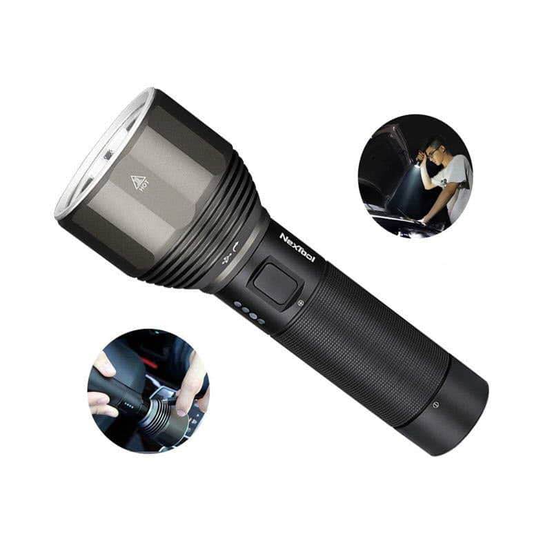 Picture of Xiaomi Youpin NexTool Rechargeable Flashlight 2000lm 380m 5 Modes IPX7 Waterproof LED Torch Light(5 Year replacement warranty ) - Black