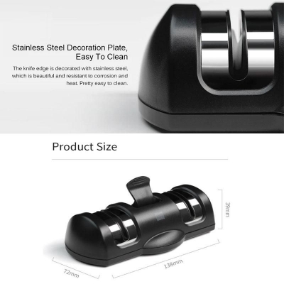 Picture of Xiaomi Huohou Knife Sharpener 2 Stages Professional Kitchen Sharpening Tool - Black