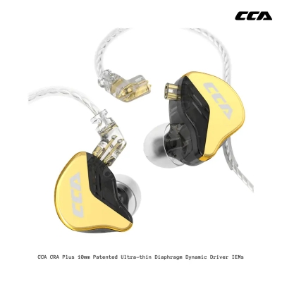 Picture of CCA CRA Plus 10mm Patented Ultra-thin Diaphragm Dynamic Driver IEM - Yellow