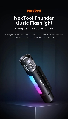 Picture of NexTool Outdoor 12 in 1 Thunder Music Flashlight 900lms - Black