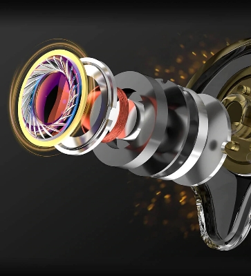 Picture of KZ EDX Ultra 10mm Dual Magnetic Dynamic Earphone - Black