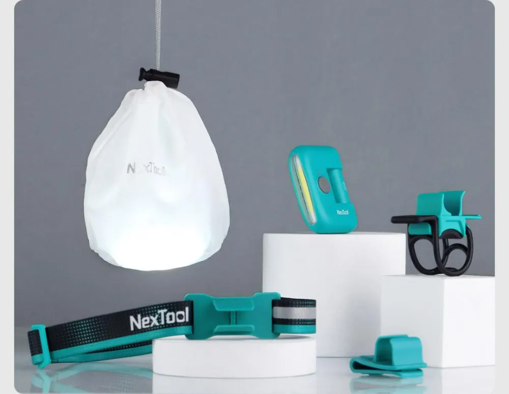 Picture of Nextool Headlamp LED Rechargeable Head Lamp Waterproof Zoom Flashlight 3 Modes for Outdoor Camping Fishing Bicycle Light - Black