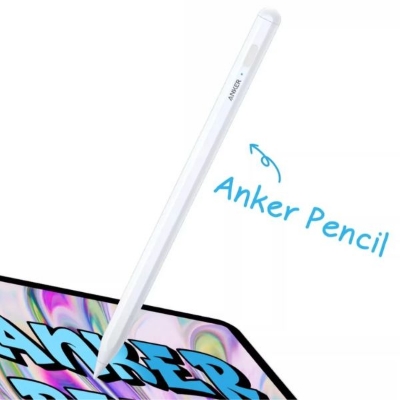Picture of Anker Capacitive Stylus Pen Inexpensive Alternative to the Apple Pencil - White