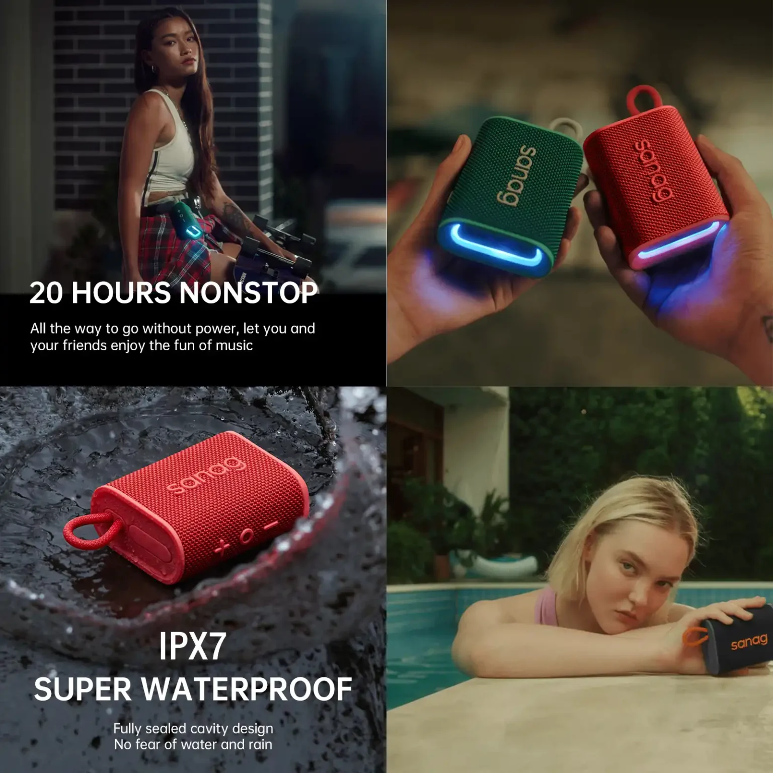 Picture of Sanag M13S Pro Bluetooth Waterproof Wireless Speaker - Black