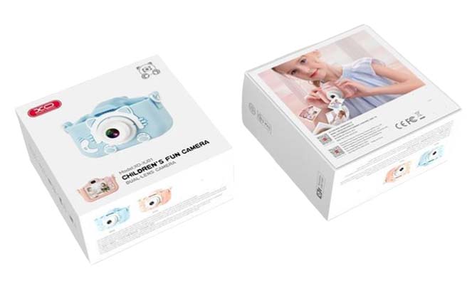 Picture of XO XJ01 Dual Lens Children’s Camera with Silicone Cover - Blue