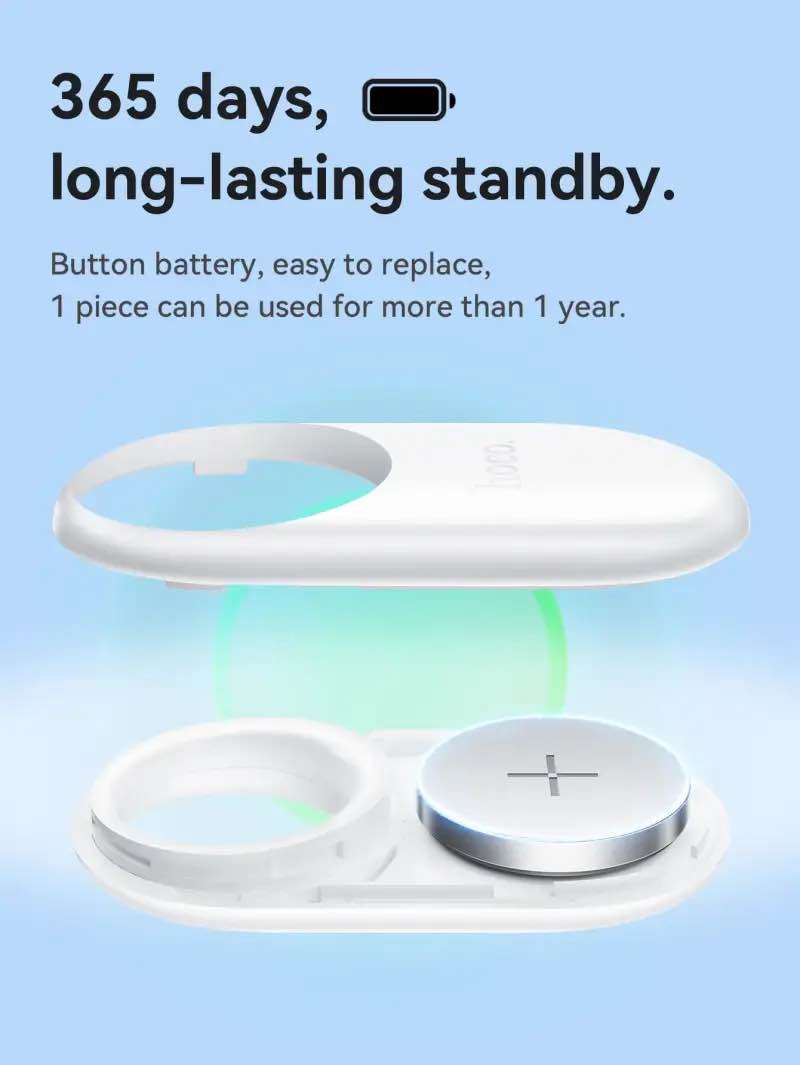 Picture of HOCO E94 AirTags Tracker Intelligent Positioning Anti-lost Device, Apple Find My Network Support - Black