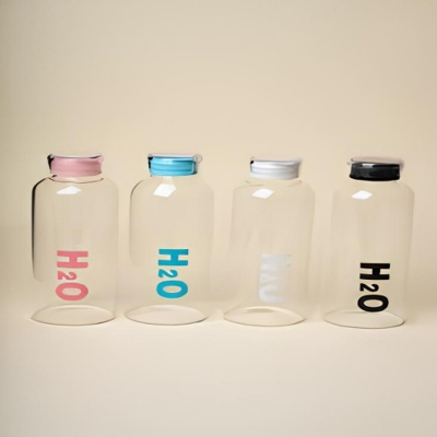 Picture of H2O glass water bottles 500ml