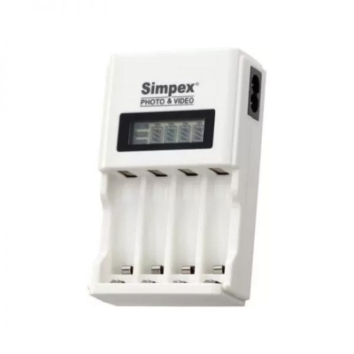 Picture of SIMPEX 333 Camera Battery Charger (LCD) - White