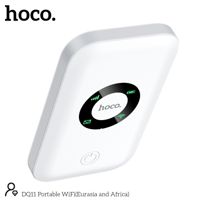 Picture of Hoco DQ11 4G Pocket Router WiFi 6 | 12-Hour Backup | Supports All BD SIM - White