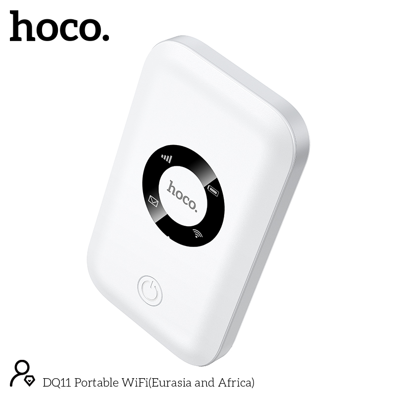 Picture of Hoco DQ11 4G Pocket Router WiFi 6 | 12-Hour Backup | Supports All BD SIM - White