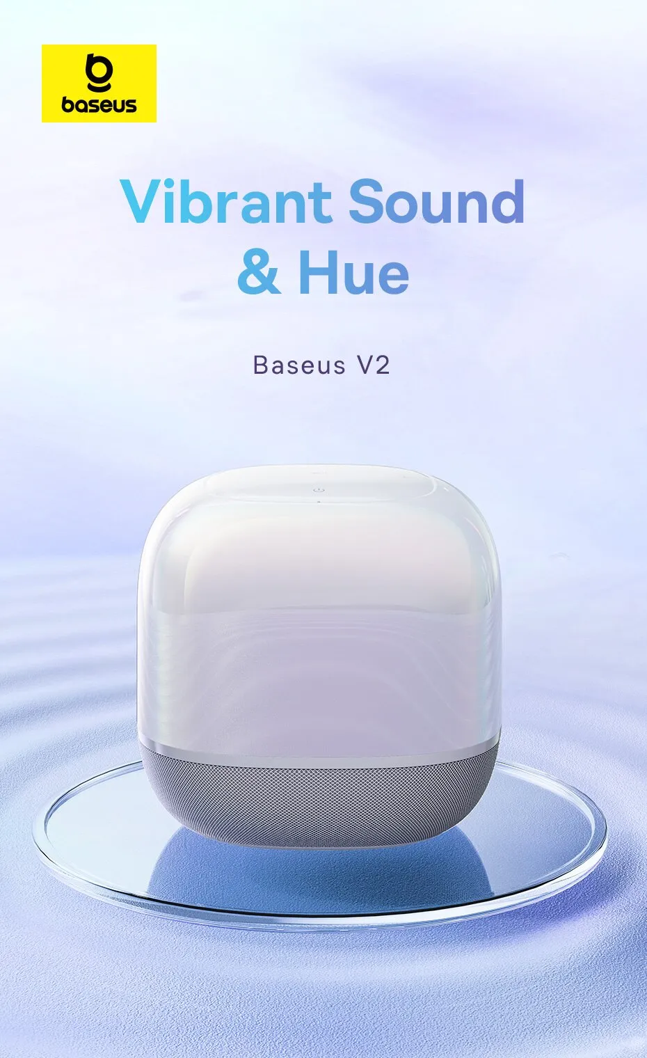 Picture of Baseus AeQur V2 Portable Bluetooth Speaker - White