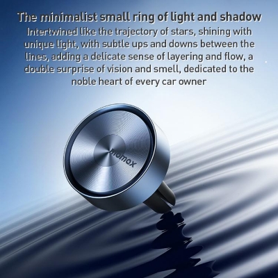 Picture of MOMAX CR12 1-Car Relaxaire Small Ring Aluminum Alloy Air Outlet Aromatherapy(Titanium Gold) - Gold