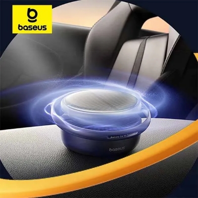 Picture of Baseus Car Air Freshener Solar Power Automatic Rotating Diffusion Perfume - Black