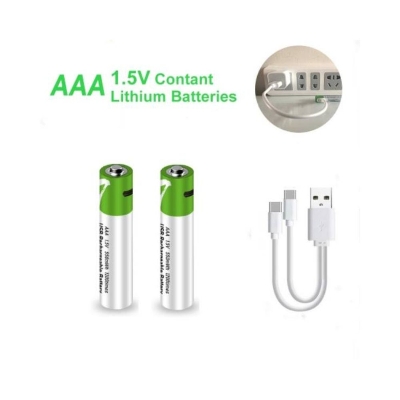 Picture of Smartoools Type-C Rechargeable Batteries AAA 2 Pcs - Green