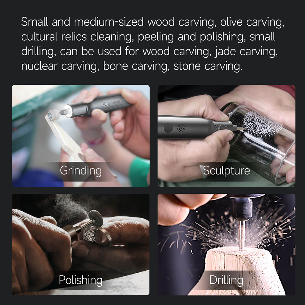 Picture of Greenworks Multifunctional Electric Grinder Set (AGK302) - Black