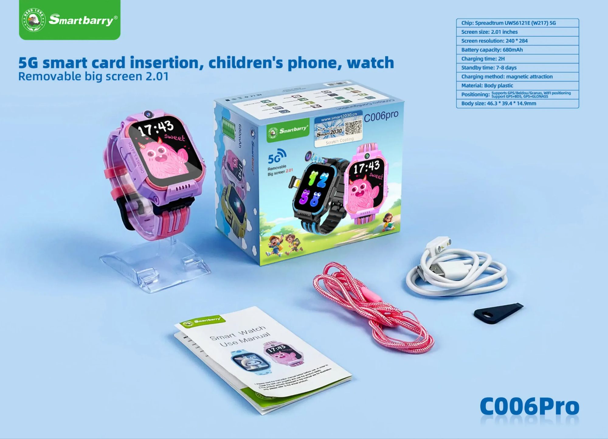 Picture of Smartwatch – C006 Pro Video Call, Real-Time finder Kids by
