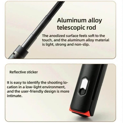 Picture of Xiaomi Zoom Floor Standing Bluetooth Stand Selfie Stick - Black