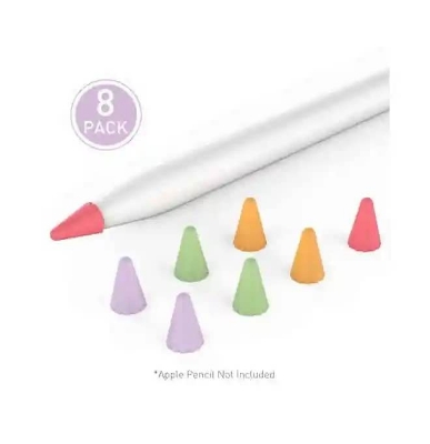 Picture of COTEetCI Apple Pencil 1st/2nd Generation Pen Tip Protective Cover 8 Colors - White