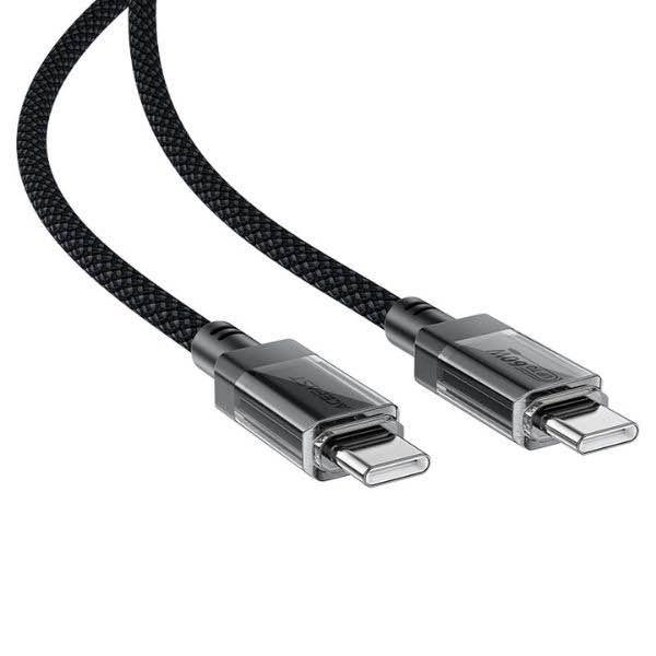 Picture of ACEFAST C12-03 60W USB-C to USB-C Charging Data Cable - Black