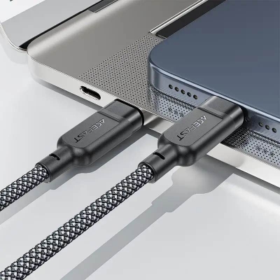 Picture of ACEFAST C6-11 3-in-1 100W Charging Data Cable with Wireless Charger - Black