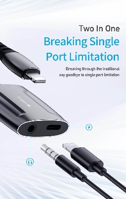 Picture of Mcdodo CA-634 Lightning to Lightning & DC3.5mm Audio Adapter