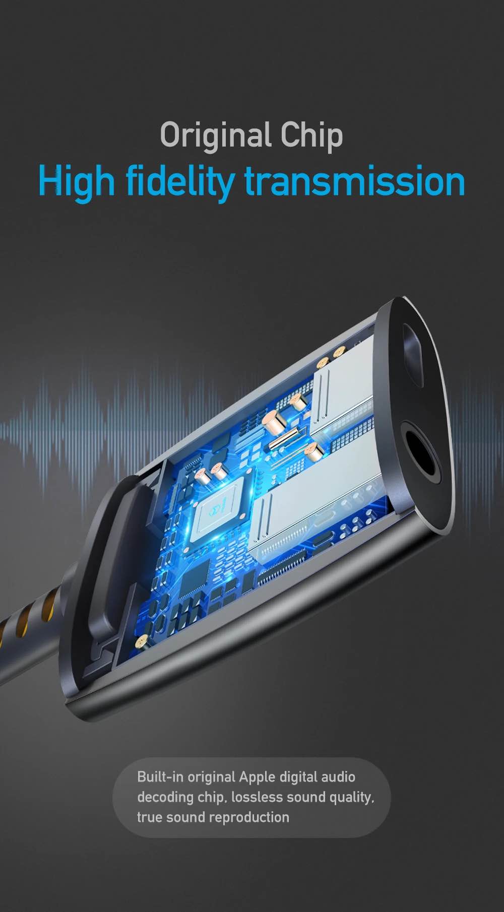 Picture of Mcdodo CA-634 Lightning to Lightning & DC3.5mm Audio Adapter