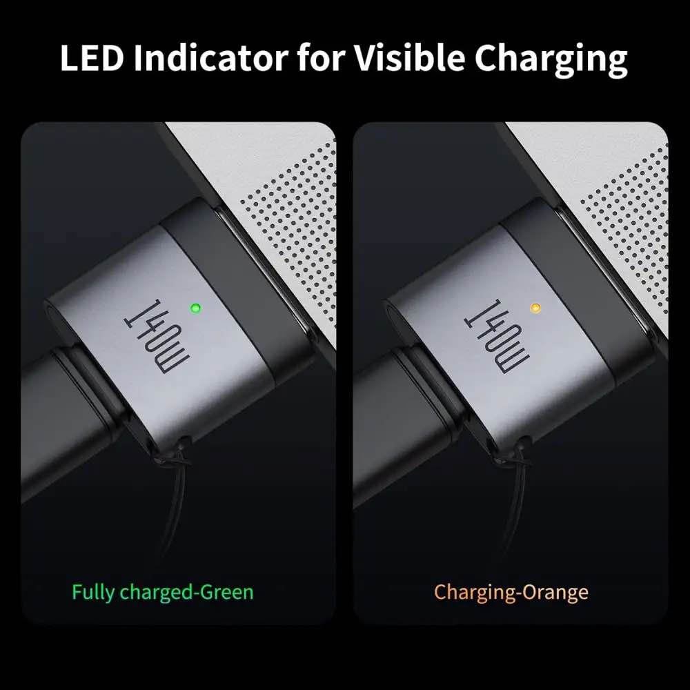 Picture of Mcdodo OT-685 140W USB-C to MagSafe 3 Portable Adapter For MacBook - Black