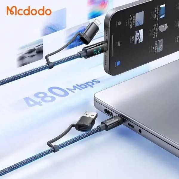 Picture of Mcdodo 4 in 1 Charging Cable with LED Watt Display (CA-199)