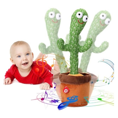 Picture of Dancing Talking Cactus Toy – Voice Repeat & Singing Plush