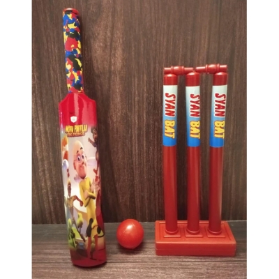 Picture of Little Cricketer Practice Set – Safe Bat & Stamp Ball Game