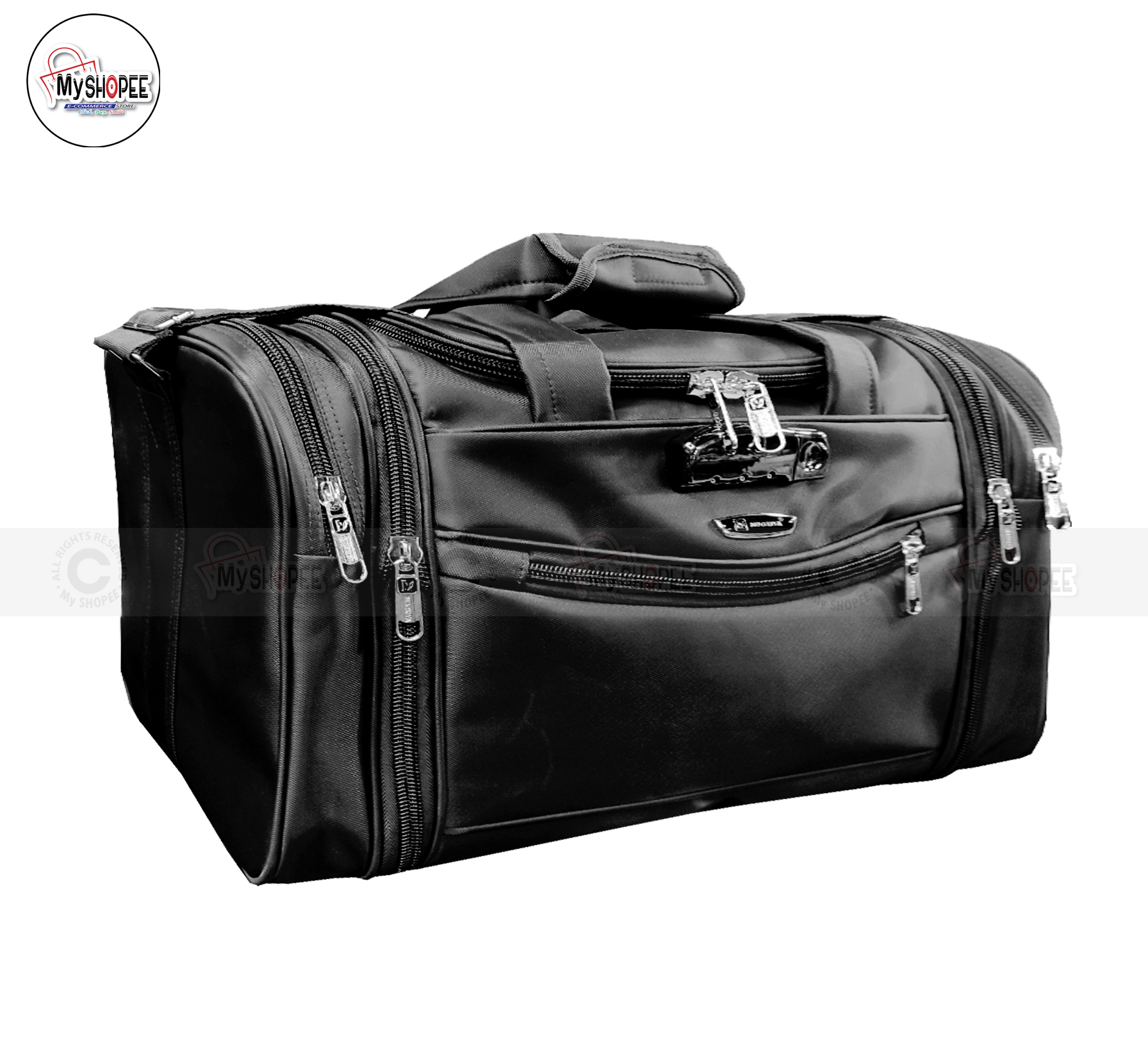 Picture of High Quality Travel Bag Lock System Foldable Large Capacity . Big Size Waterproof & Washable Fabian family size  Duffel Bag/Travel  Bag My SHOPEE Exclusive Addition - 24 - 27 inches