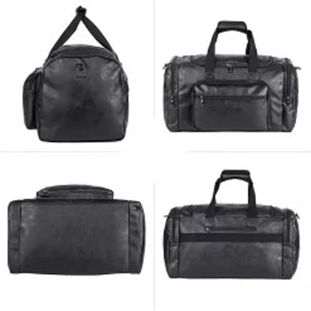 Picture of PU Leather Duffel Bags for Men and Women with Full Grain Travel Overnight Weekend Leather Bags Sports Gym Duffel for Men, MY SHOPEE BD