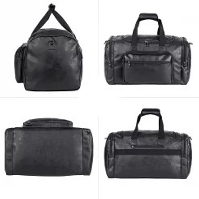 Picture of PU Leather Duffel Bags for Men and Women with Full Grain Travel Overnight Weekend Leather Bags Sports Gym Duffel for Men, MY SHOPEE BD