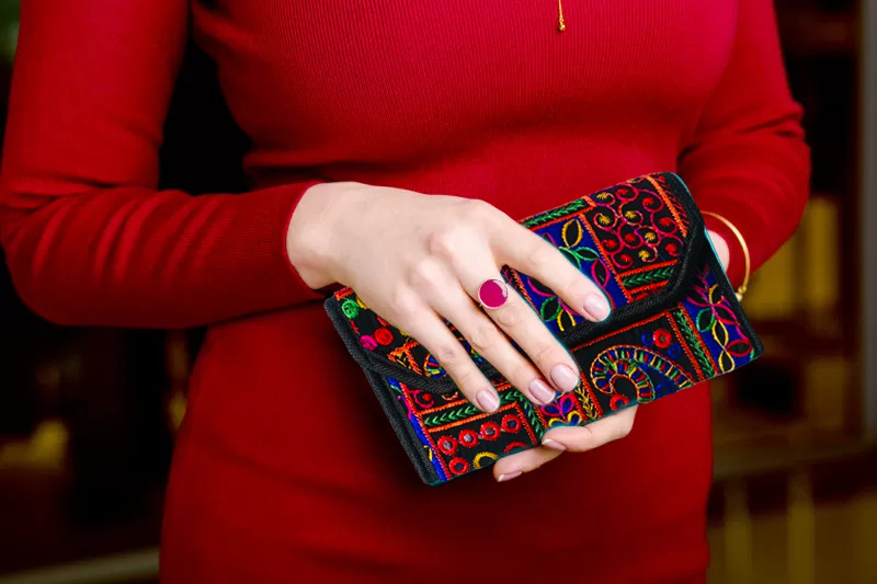 Picture of Crossbody Bags For Women New Trend Shoulder Nokshi Small Coin Toiletry Cell Phone Fashion Cheap Ladies Female Handbags myshopeebd - Multicolor