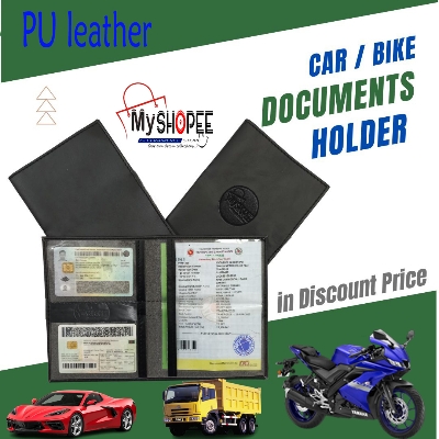 Picture of [111Tk DeLicense Pouch Bag PU Leather Documents Holder for Car & Bike Synthetic Leather and Waterproof Bike Documents Holder for Bikers Keep Car Paper Safe, Use License Pouch Bag Documents Holder for bike ,Car, vehicle  Made in own factory with PU Leather
