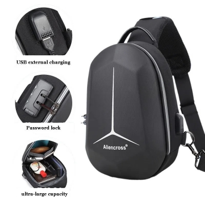 Picture of Understated -Crossbody Bag Large Capacity Shoulder Bag USB port and Password Lock system Aliencross bag- Progressively Better