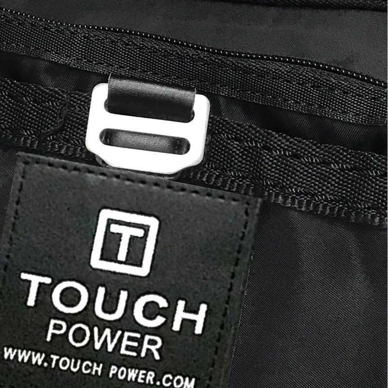 Picture of Touch Power & Tough Warrior Men Waist Pack Chest Bag Pouch Bag Soft Nylon - Black