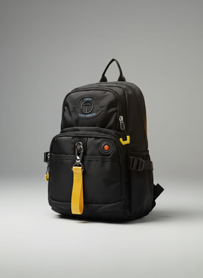 Picture of Tough Warrior (L) Introducing 'The Urban Explorer' Mini Backpack / Crossbody Bag– your perfect companion for everyday adventures and stylish outings[ Model No..3 ] - Black