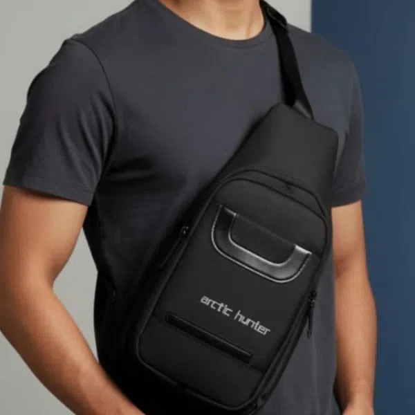 Picture of MY SHOPEE Sport Cross Body Bag for men Arctic Hunter Perfect Combination Crossbody bag - Black
