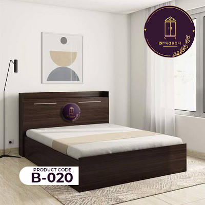 Picture of andormahal Simple (MDF) khat/bed King size - 6ft by 7ft by 1ft