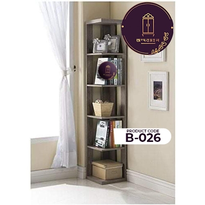 Picture of Andormahal Corner Cabinet and Book shelf made of (MDF) - 5ft by 1ft by 1ft