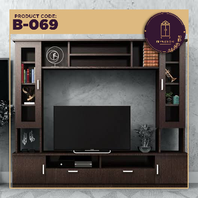 Picture of Andormahal MDF TV Stand Unit with storage cabinets - 8/8/8,floor2ft,depth16inch/12inch,box 14inch
