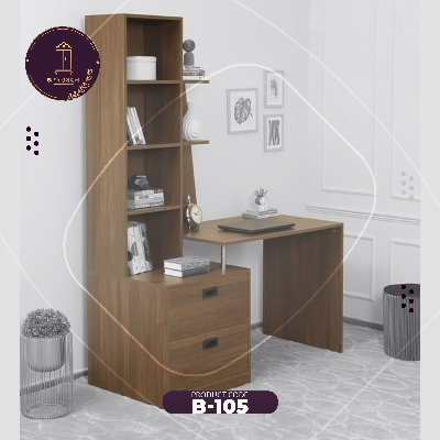 Picture of AndorMahal Classic Reading Table with Bookshelf (Melamine Board) - H: 5.5 feet , L: 4 feet , Depth: 16 inch